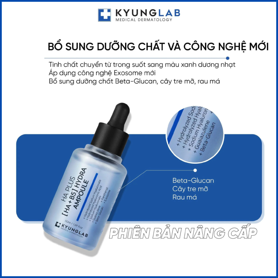 Serum HA B5 KyungLab cấp ẩm dưỡng ẩm phục hồi làm dịu da 50ml